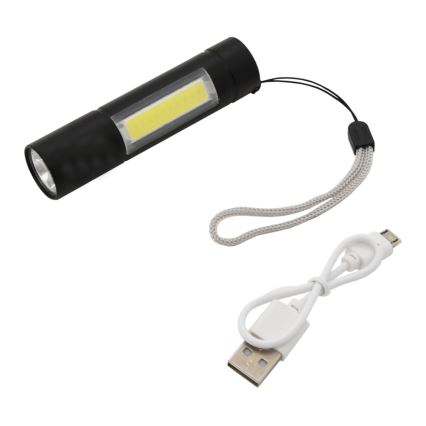 LED-Taschenlampe LED/400mAh schwarz