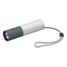 LED-Taschenlampe LED/400mAh weiß/grau