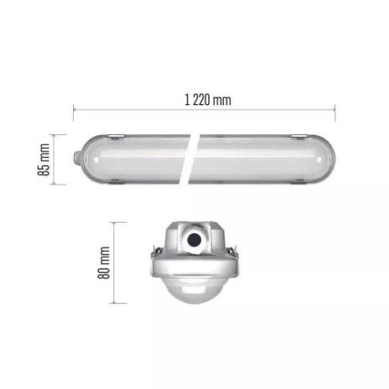 LED-dimmbare technische Leuchte mit Notlichtmodul EMERGENCY LED/24/29/34/38W/230V 4000/6500K 122 cm IP66