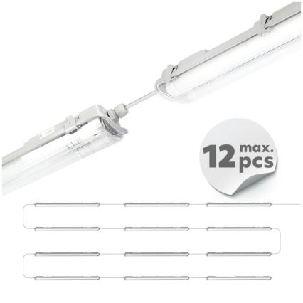 LED Technische Leuchtstoffleuchte T8 2xG13/18W/230V 5000K IP65 127 cm