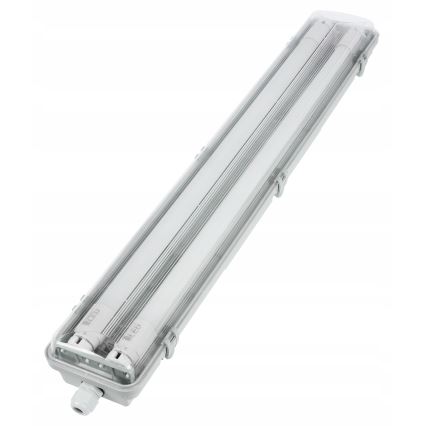 LED Technische Leuchtstoffröhrenleuchte T8 2xG13/10W/230V 6000K 60 cm IP65 weiß
