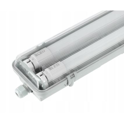 LED Technische Leuchtstoffröhrenleuchte T8 2xG13/10W/230V 6000K 60 cm IP65 weiß