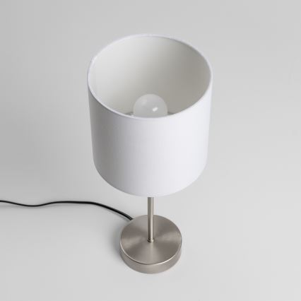 LED-Tischlampe 1xE14/5W/230V weiß/mattiertes Chrom