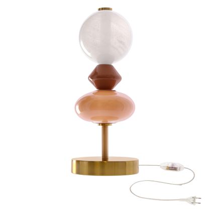 LED-Tischlampe FLORES LED/10W/230V gold/orange/braun