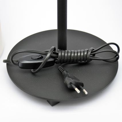 LED Tischlampe HELEN 1xE27/15W/230V Cremefarbe/schwarz/gold