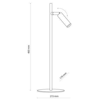 LED Tischlampe LAGOS 1xG9/6W/230V 4000K weiß