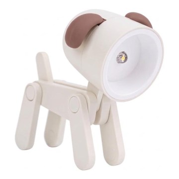 LED-Tischlampe LED/0,06W/3xLR41 Hund weiß
