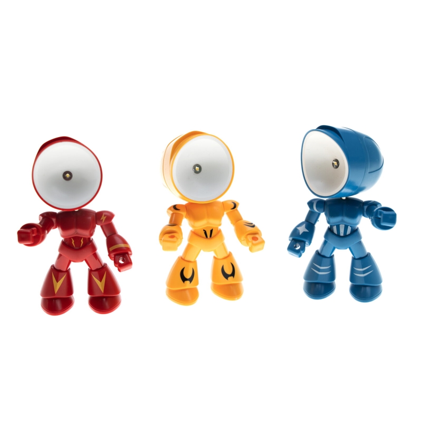 LED-Tischlampe LED/0,06W/3xLR41 robot blau