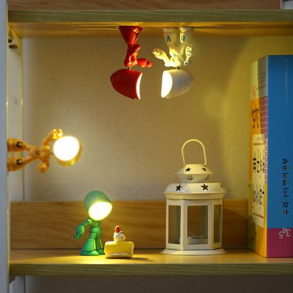 LED Tischlampe LED/0,06W/3xLR41 Roboter gelb
