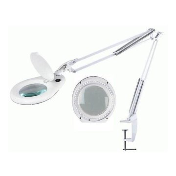 LED-Tischlampe mit Lupe und Clip LED/15W/230V