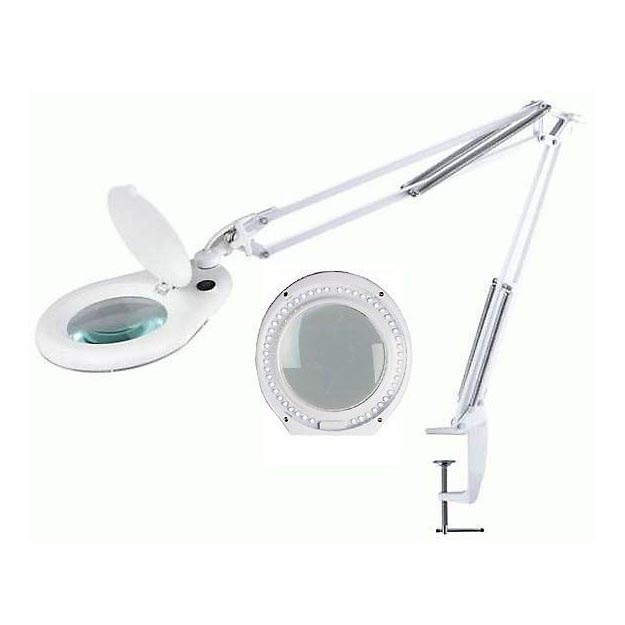 LED-Tischlampe mit Lupe und Clip LED/15W/230V