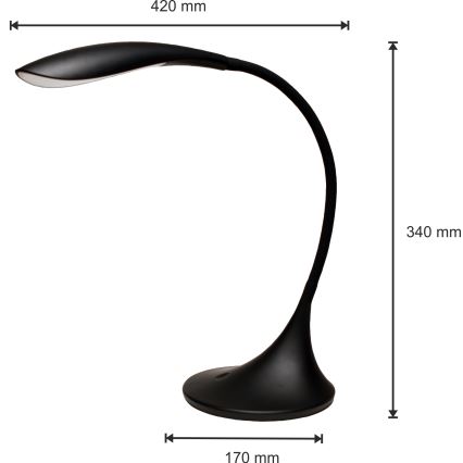 LED Tischlampe VELA LED/6,5W/230V schwarz