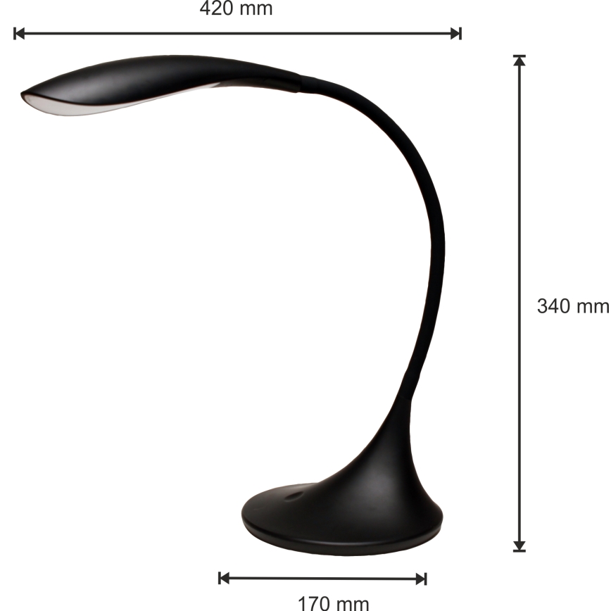 LED Tischlampe VELA LED/6,5W/230V schwarz