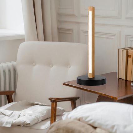 LED-Tischlampe VERDE LED/10W/230V 3000K Eiche/Schwarz