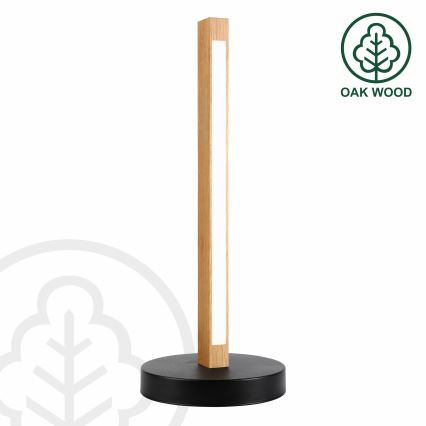 LED-Tischlampe VERDE LED/10W/230V 3000K Eiche/Schwarz