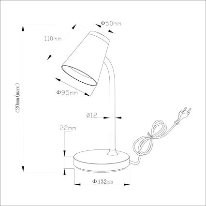 LED-Tischleuchte CHICO LED/4,5W/230V schwarz