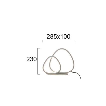 LED-Tischleuchte HELIX LED/15W/230V silber