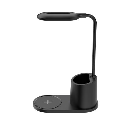 LED-Tischleuchte LED/3W/5V mit kabelloser Aufladung schwarz