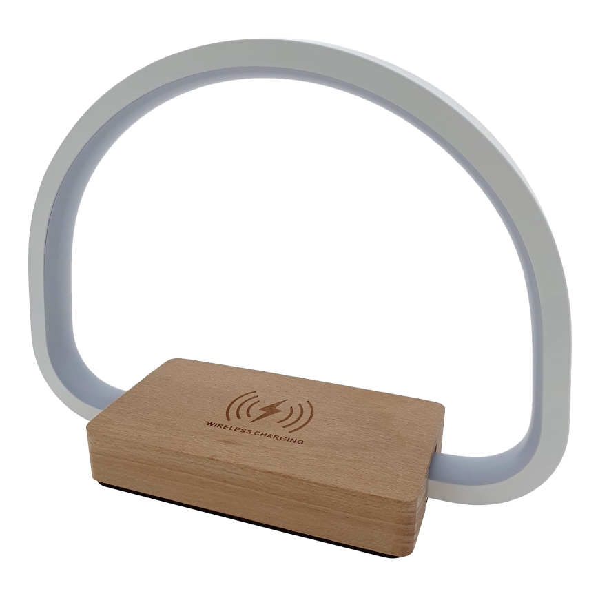 Dimmbare LED-Tischleuchte mit Touch-Funktion und kabelloser Aufladung LED/10W/5V 3000/4500/7000K