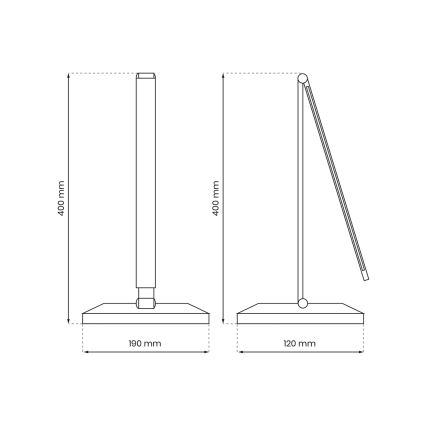 LED-Tischleuchte mit kabelloser Aufladung VARIO LED/5W/230V 3000-6000K weiß