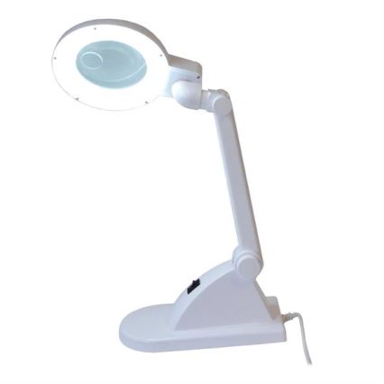 LED-Tischleuchte mit Lupe LED/6W/230V weiß