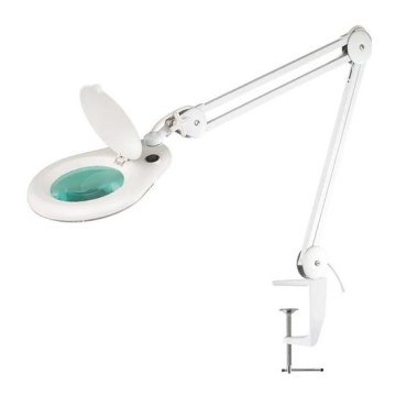 LED-Tischleuchte mit Lupe LED/9W/230V weiß