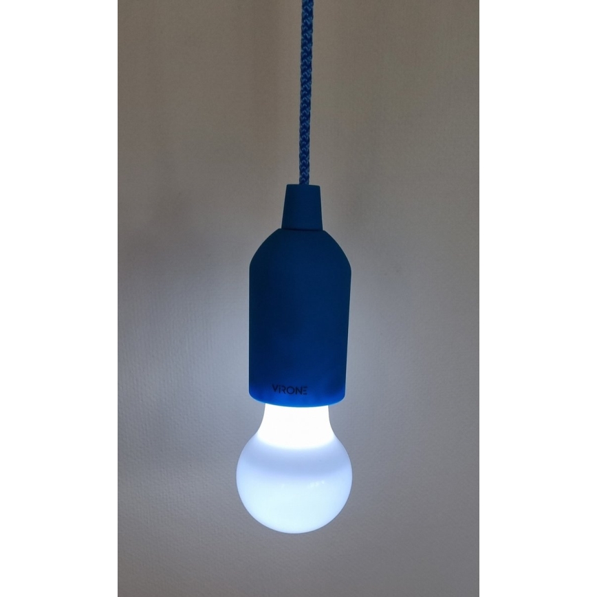 LED Tragbare Leuchte LED/1W/3xAAA blau