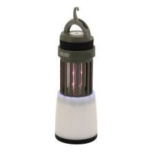LED Tragbare wiederaufladbare Lampe mit Insektenfalle LED/2W/1800mAh/3xAAA IPX4 grün