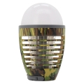 LED Tragbare wiederaufladbare Lampe mit Insektenfalle LED/2W/3,7V 1800 mAh IPX4 Tarnung
