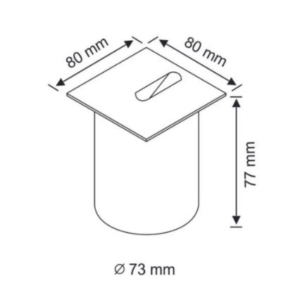 LED Treppenbeleuchtung ESPO LED/3W/230V IP54 chrom matt
