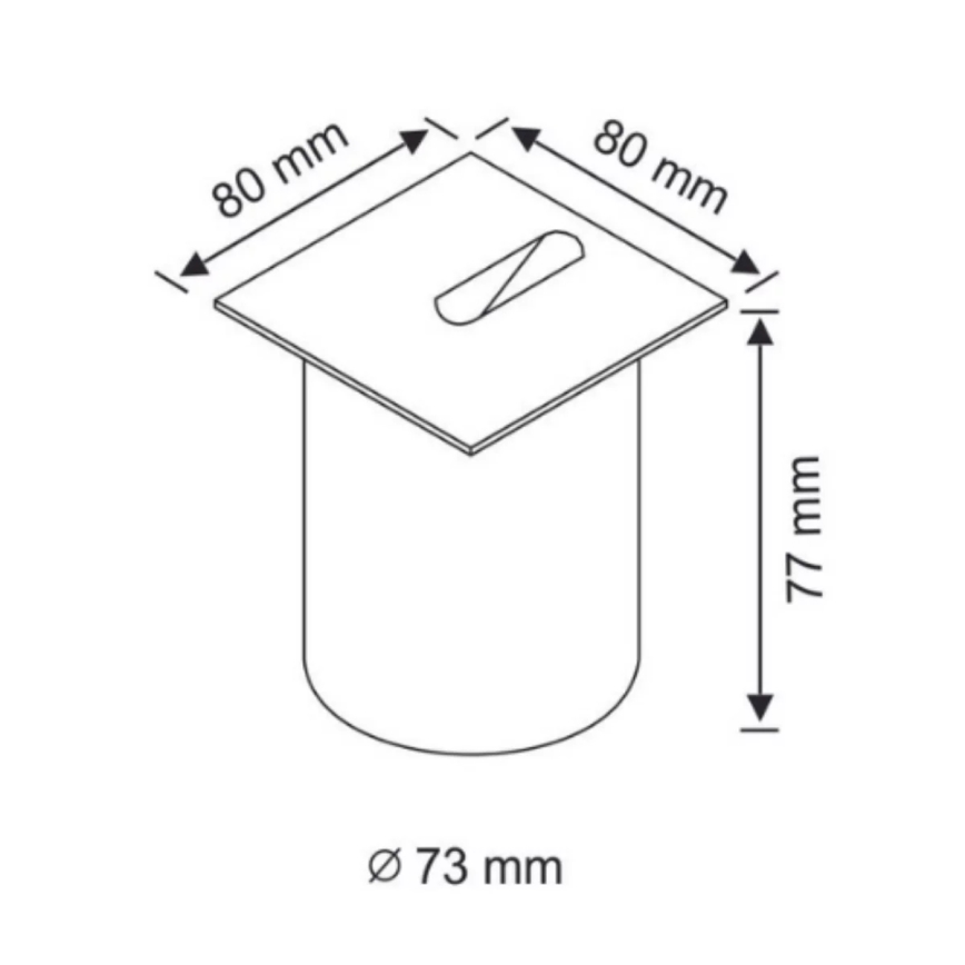 LED Treppenbeleuchtung ESPO LED/3W/230V IP54 chrom matt