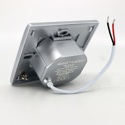 LED Treppenbeleuchtung STEP LIGHT LED/1,5W/230V silber