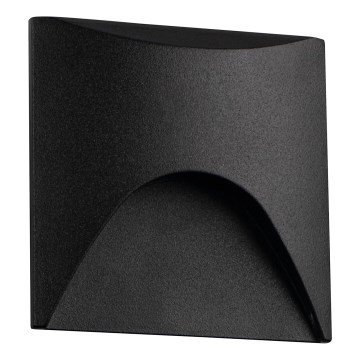 LED-Treppenleuchte EXIN LED/2,5W/230V 3000K IP65 schwarz eckig