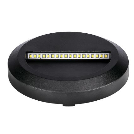 LED Treppenleuchte für Außen LED/2W/230V IP65 3000K schwarz