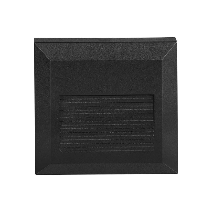 LED Treppenleuchte für Außen LED/2W/230V IP65 4000K schwarz