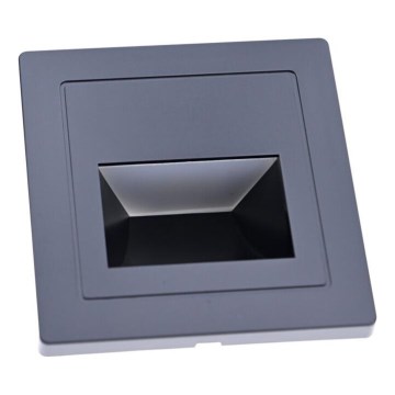 LED-Treppenleuchte LED/3W/230V 6000K schwarz