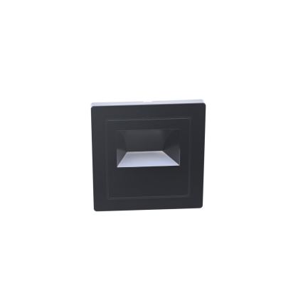 LED-Treppenleuchte LED/3W/230V 6000K schwarz