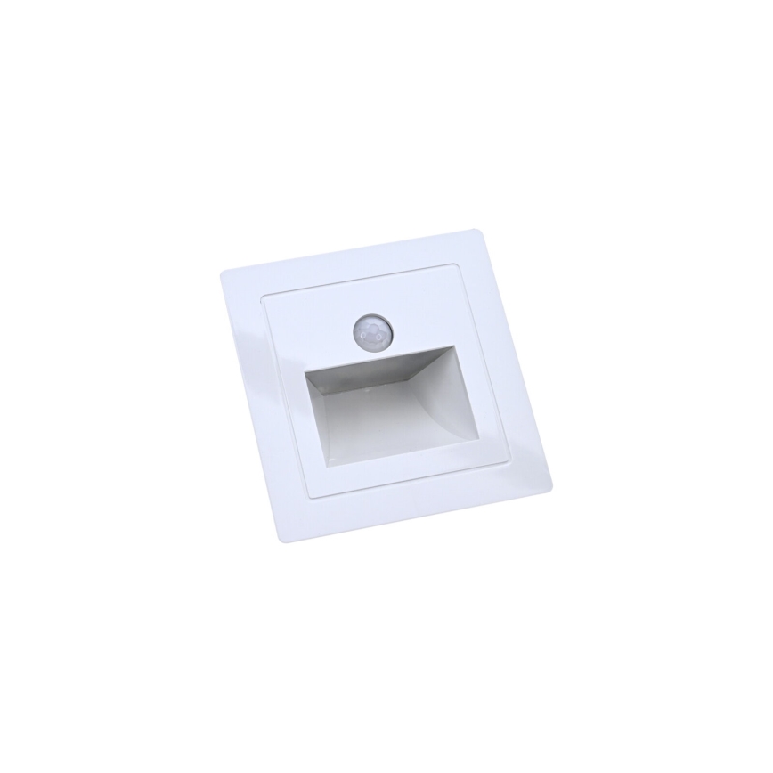 LED-Treppenleuchte mit Bewegungs- und Dämmerungssensor LED/3W/230V 6000K weiß