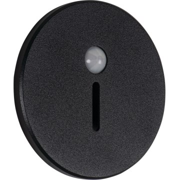LED-Treppenleuchte mit Bewegungs- und Dämmerungssensor MAGNIK LED/1,7W/230V 2700/3300/3900/4600/5700K schwarz rund