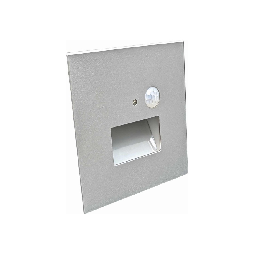 LED-Treppenleuchte mit Bewegungs- und Dämmerungssensor LED/1,5W/230V 3000/4000/6000K grau