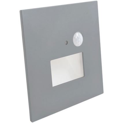 LED Treppenleuchte mit Bewegungs- und Dämmerungssensor LED/1,5W/230V 3000/4000/6000K silber