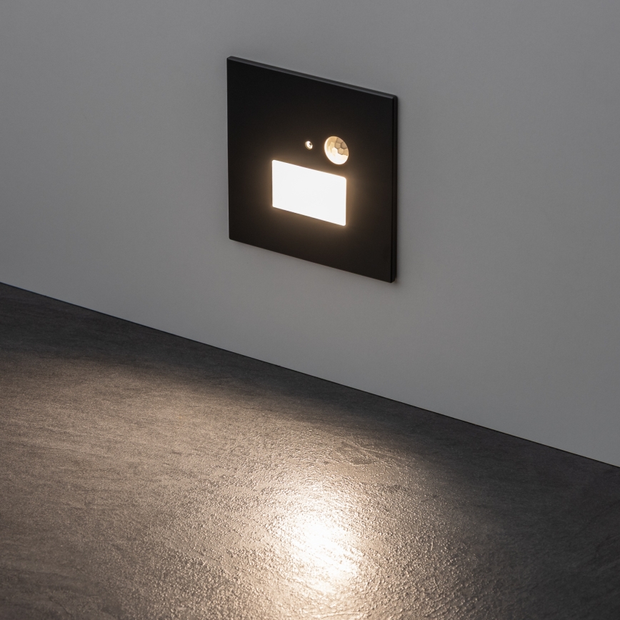 LED-Treppenleuchte mit Bewegungs- und Dämmerungssensor LED/1,5W/230V 3000/4000/6000K Anthrazit