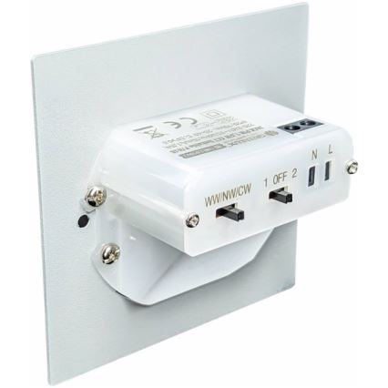 LED-Treppenleuchte mit Bewegungs- und Dämmerungssensor LED/1,5W/230V 3000/4000/6000K Anthrazit