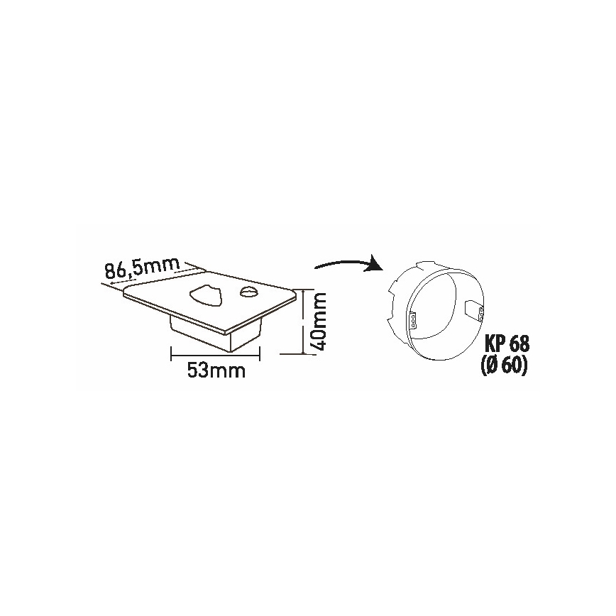 LED-Treppenlicht mit Bewegungssensor LED/1,5W/230V 3000K/4000K/6500K