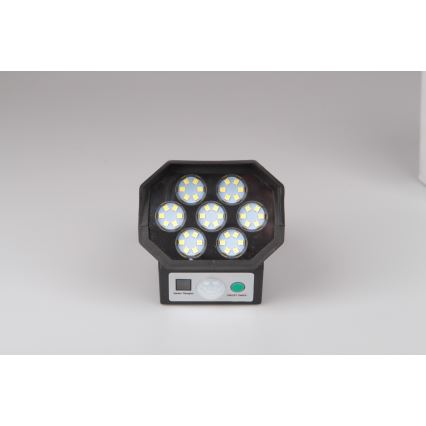 LED-Überwachungskamera-Attrappe mit Sensor und Solarpanel LED/5W/5,5V IP65 + Fernbedienung