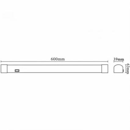 LED-Unterbauleuchte LED/15W/230V 60 cm IP44 weiß