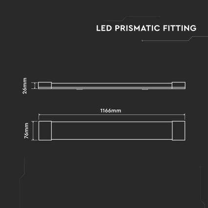 LED-Unterbauleuchte LED/40W/230V 3000K 116 cm