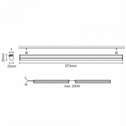 LED Unterbauleuchte LED/9W/230V 4000K