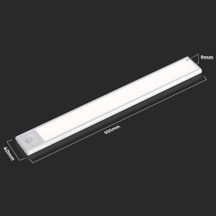 LED Unterbauleuchte mit Sensor LED/2,5W/5V 3000 mAh 3000K