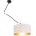 LED verstellbare Hängeleuchte an Stange GORTA 1xE27/60W/230V weiß/gold
